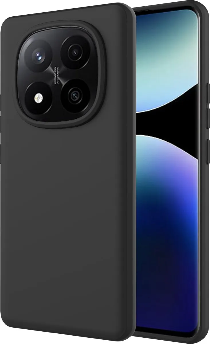 Just in Case Hoesje Xiaomi Redmi Note 14 Pro Plus 5G - Siliconen - Zwart