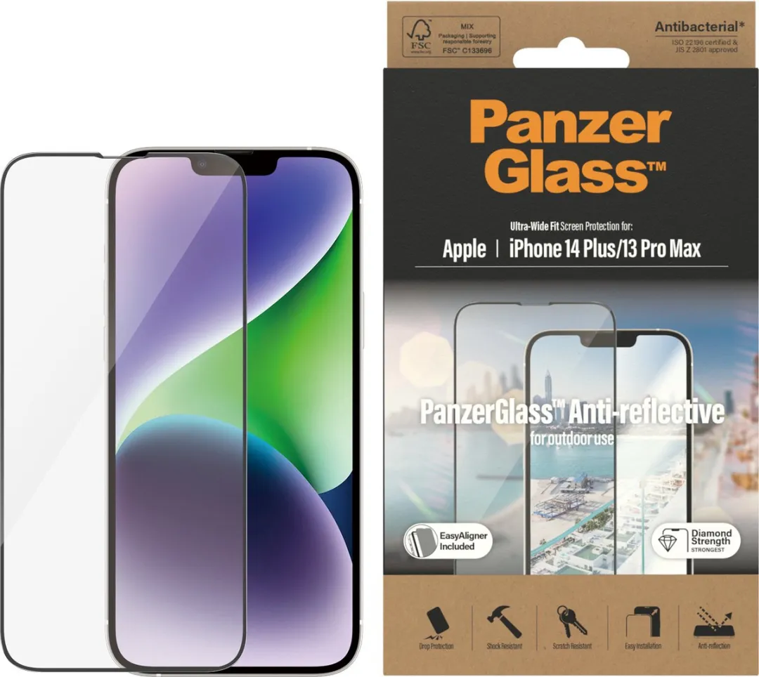 PanzerGlass Ultra-Wide iPhone 14 Plus Schermbeschermer Anti-Glare