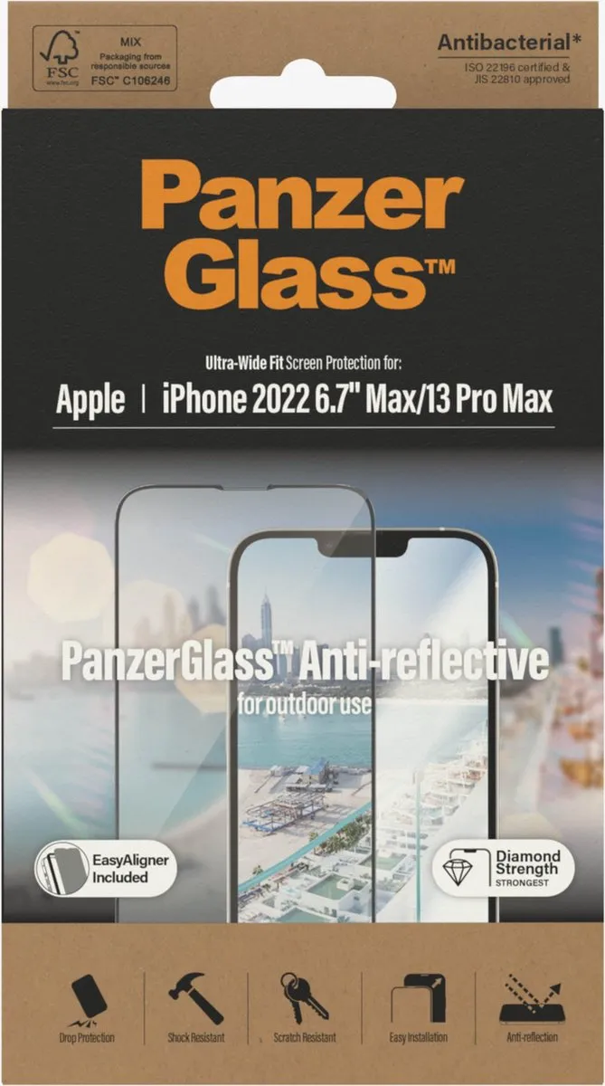 PanzerGlass Ultra-Wide iPhone 14 Plus Schermbeschermer Anti-Glare