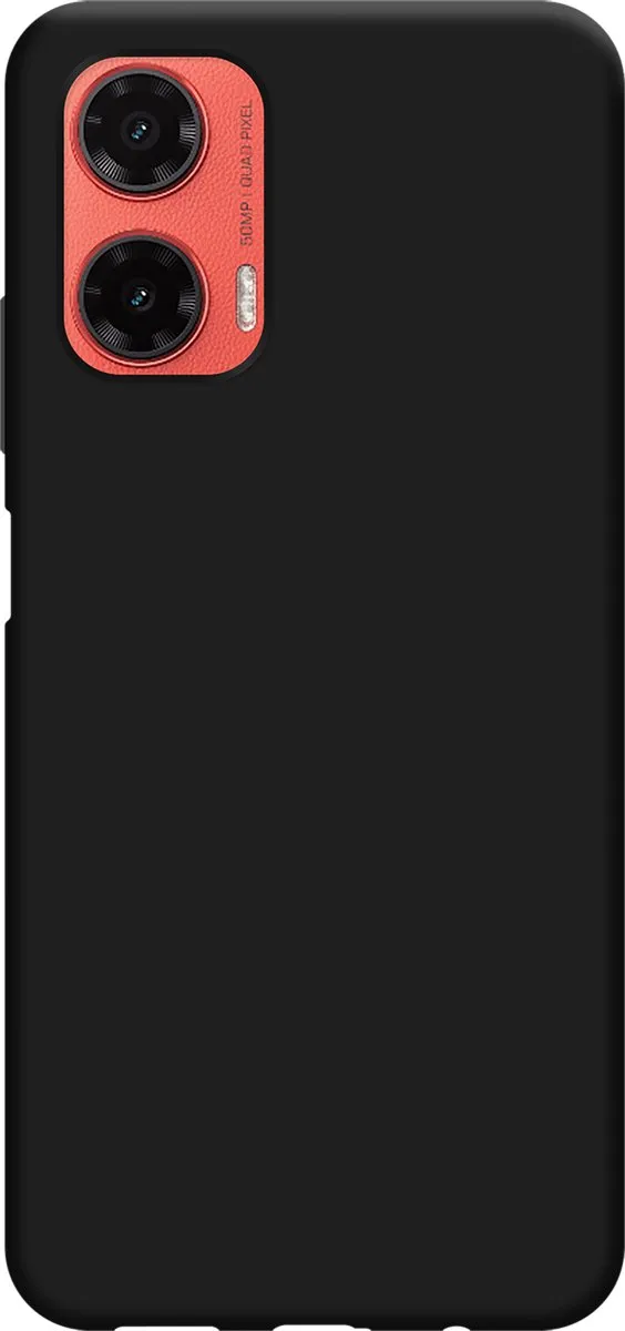Just in Case Moto G35 Siliconen Hoesje - Zwart - 8501967