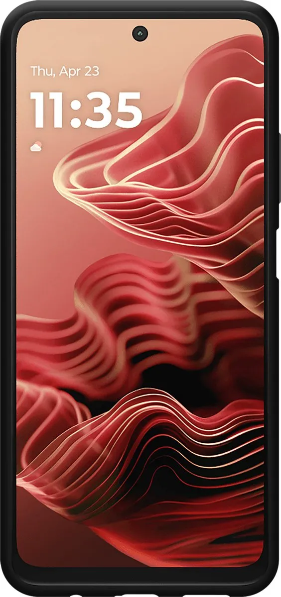 Just in Case Moto G35 Siliconen Hoesje - Zwart - 8501967