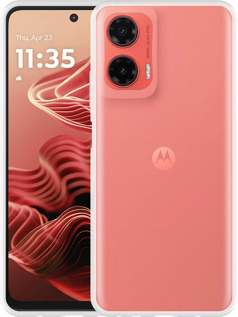 Just in Case Moto G35 Siliconen Hoesje - Transparant 8501950