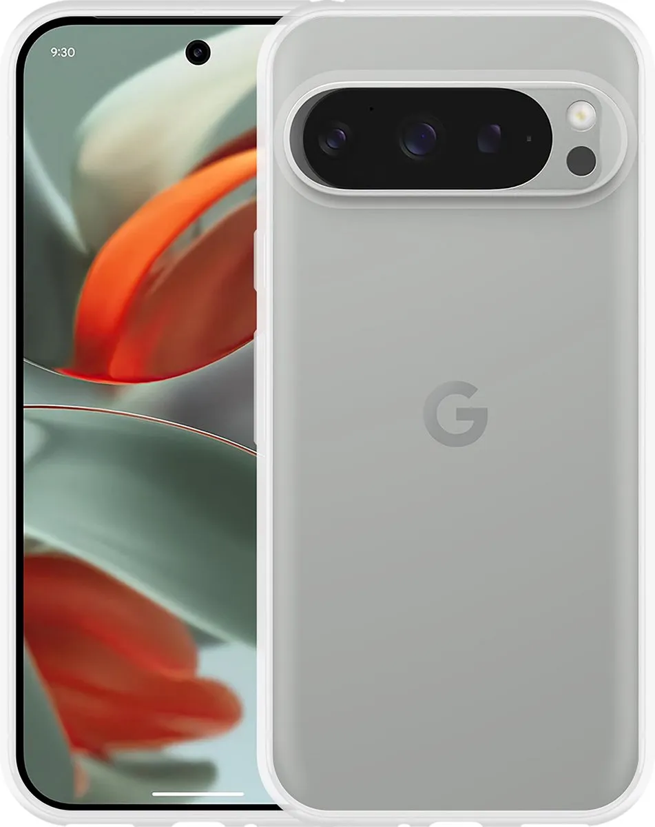 Just in Case Siliconen Hoesje Google Pixel 9/9 Pro - Transparant