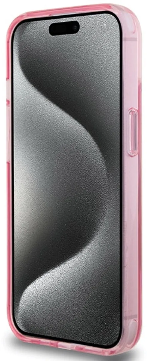 Karl Lagerfeld Choupette Design iPhone 15 Hoesje - MagSafe - Roze