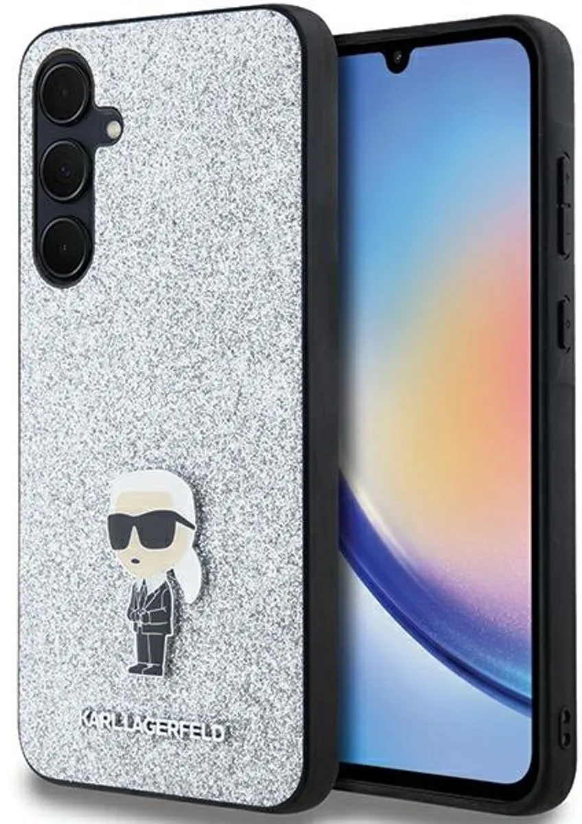 Karl Lagerfeld Matrasbeschermhoes Glitter Zilver