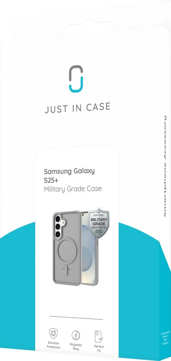 Just in Case Hoesje Samsung Galaxy S24 Plus - Military Grade 8586575 - Grijs