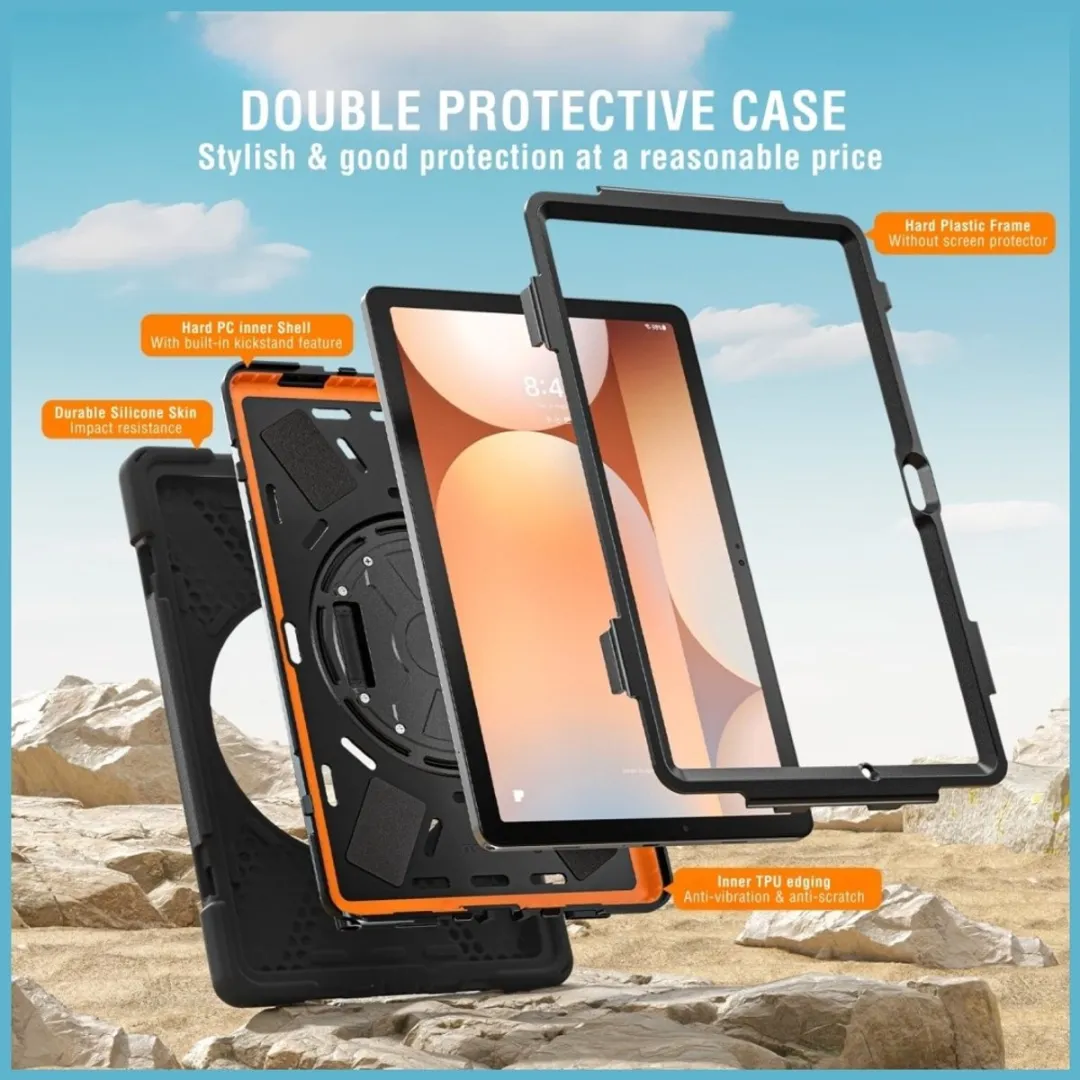 4Smarts Rugged Case Grip Tablethoes - Samsung 8.7" - Zwart