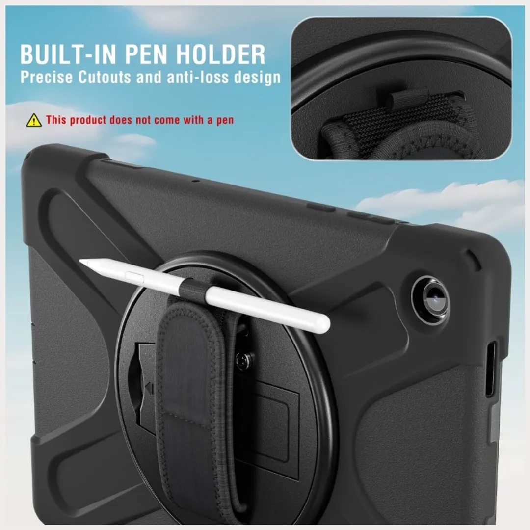 4Smarts Rugged Case Grip Tablethoes - Samsung 8.7" - Zwart