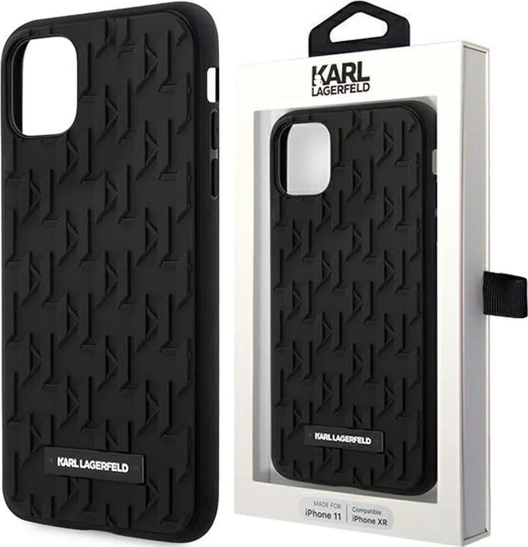 Karl Lagerfeld iPhone 14 Plus Hoesje - Effen Zwart