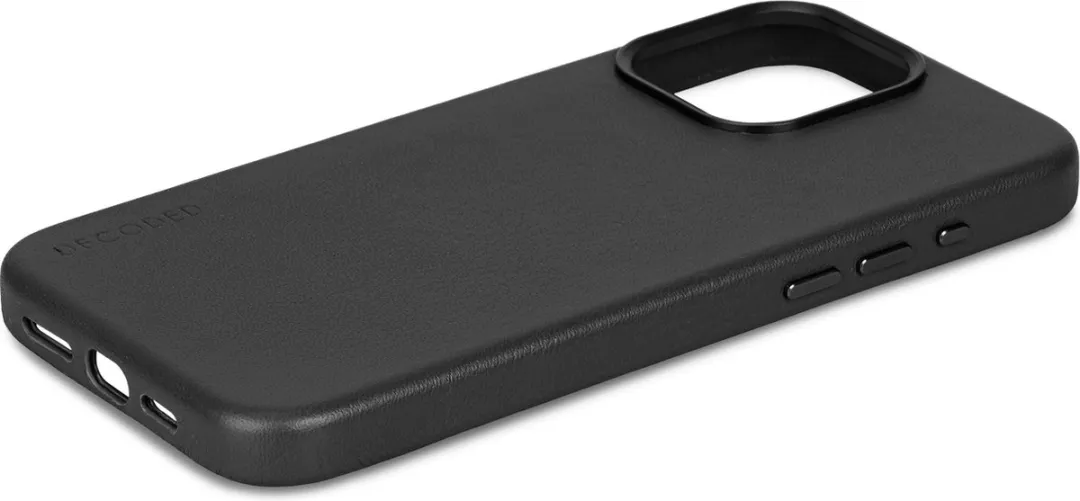Decoded Leren Hoesje iPhone 15 Pro D24IPO15PBC1BK - MagSafe - Zwart