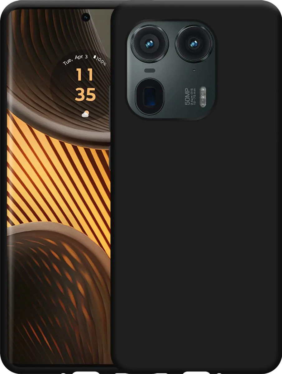 Just in Case Motorola Edge 50 Ultra Hoesje Siliconen - Zwart