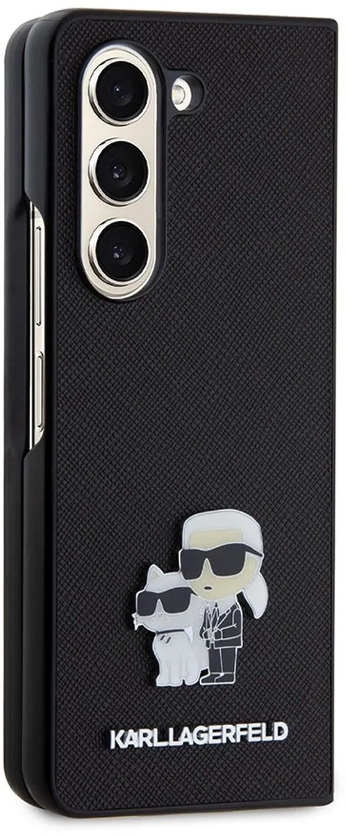 Karl Lagerfeld Saffiano Hoesje Zwart KLHCZFD5SAKCNPK