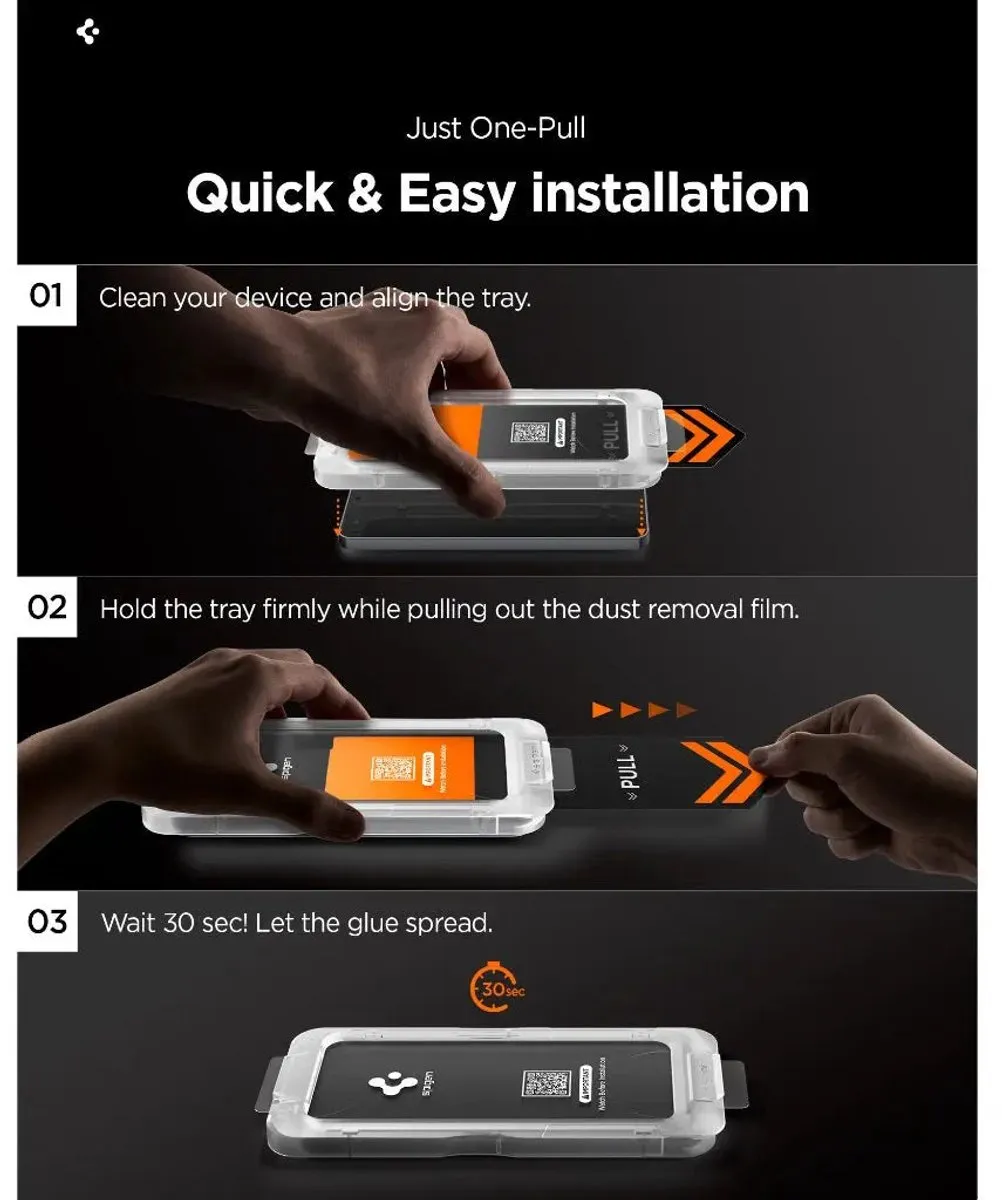 Spigen Glas.tR EZ Fit Pro HD Screenprotector - Samsung Galaxy S26 Plus