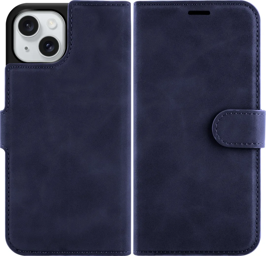 Just in Case iPhone 14 Hoesje Blauw - 4 Pasjes