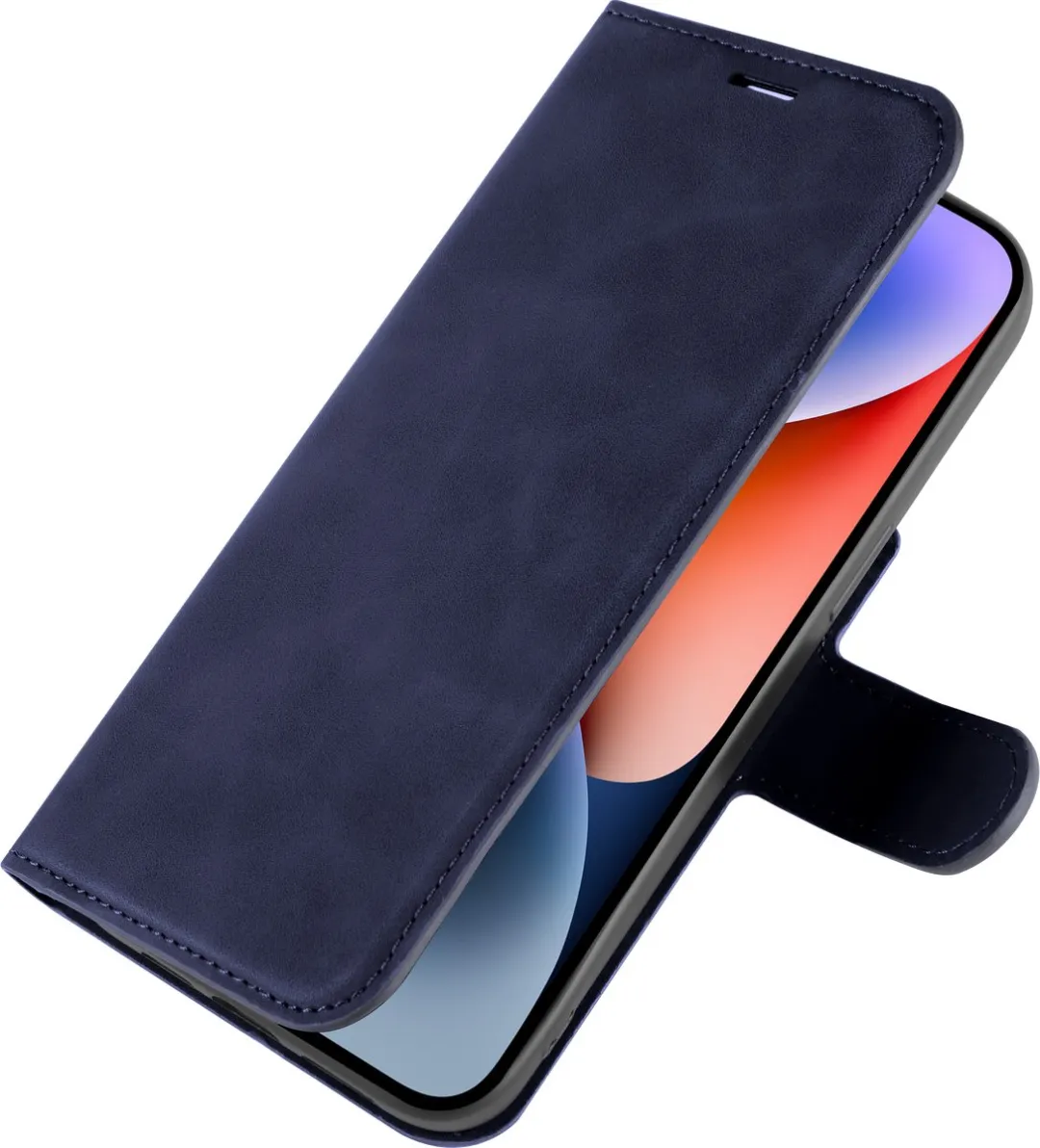 Just in Case iPhone 14 Hoesje Blauw - 4 Pasjes