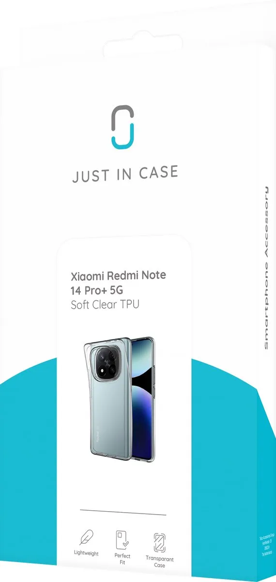 Just in Case Hoesje Xiaomi Redmi Note 14 Pro Plus 5G - Siliconen - Transparant