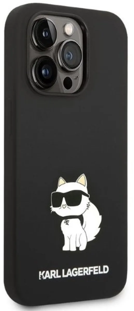 Karl Lagerfeld Choupette Hoesje iPhone 14 Pro Max - Zwart - afbeelding 6 van 6