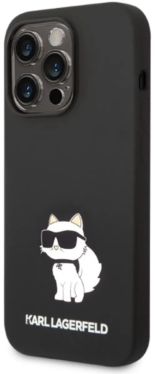 Karl Lagerfeld Choupette Hoesje iPhone 14 Pro Max - Zwart