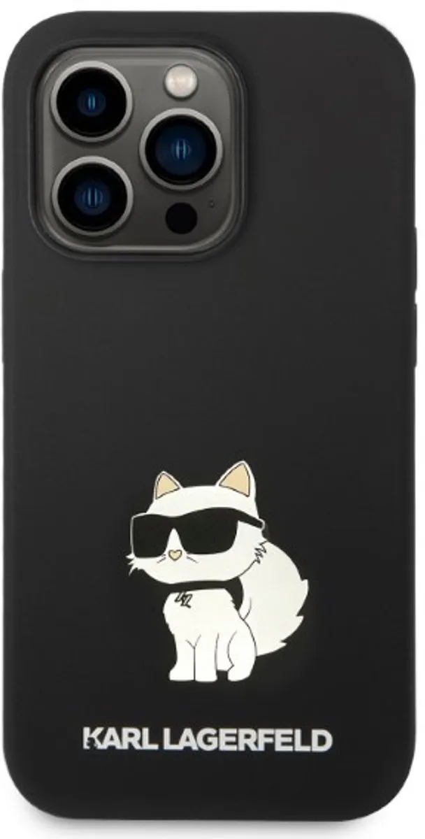 Karl Lagerfeld Choupette Hoesje iPhone 14 Pro Max - Zwart