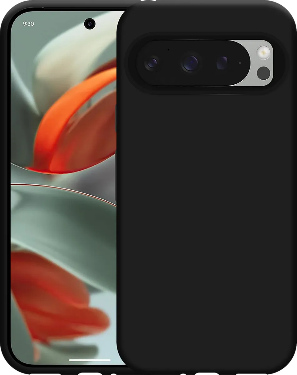 Just in Case Google Pixel 9/9 Pro Siliconen Hoesje - Zwart