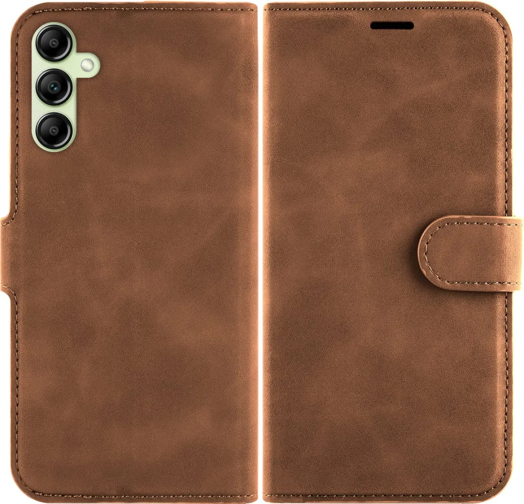 Just in Case Hoesje Samsung Galaxy A14 - 4 Pasjes - Bruin