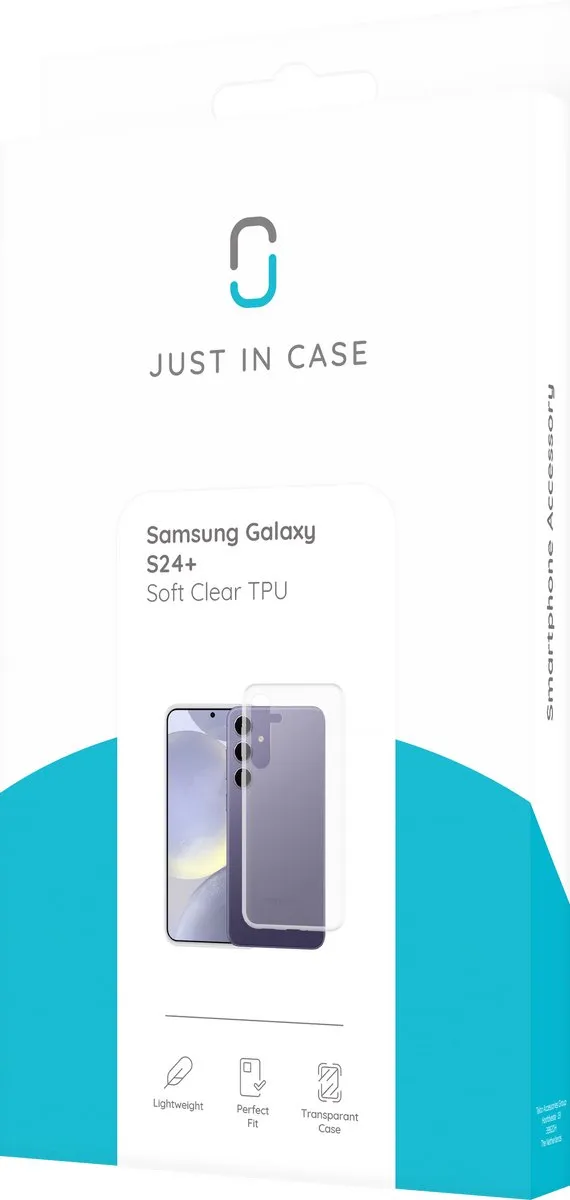Just in Case Siliconen Hoesje Samsung Galaxy S24 Plus - Transparant 8326492 - afbeelding 6 van 6