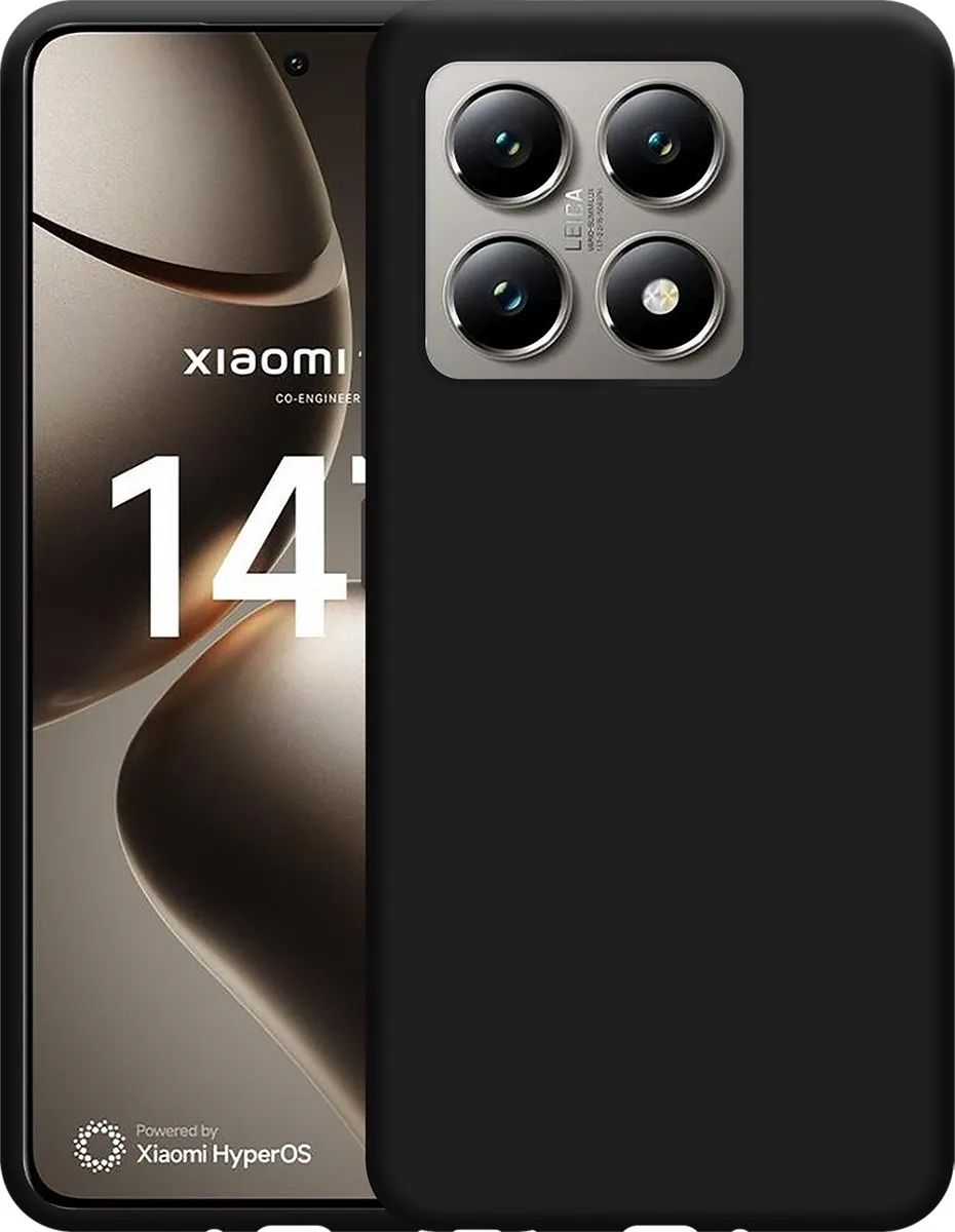 Just in Case Xiaomi 14T Hoesje Siliconen - Zwart