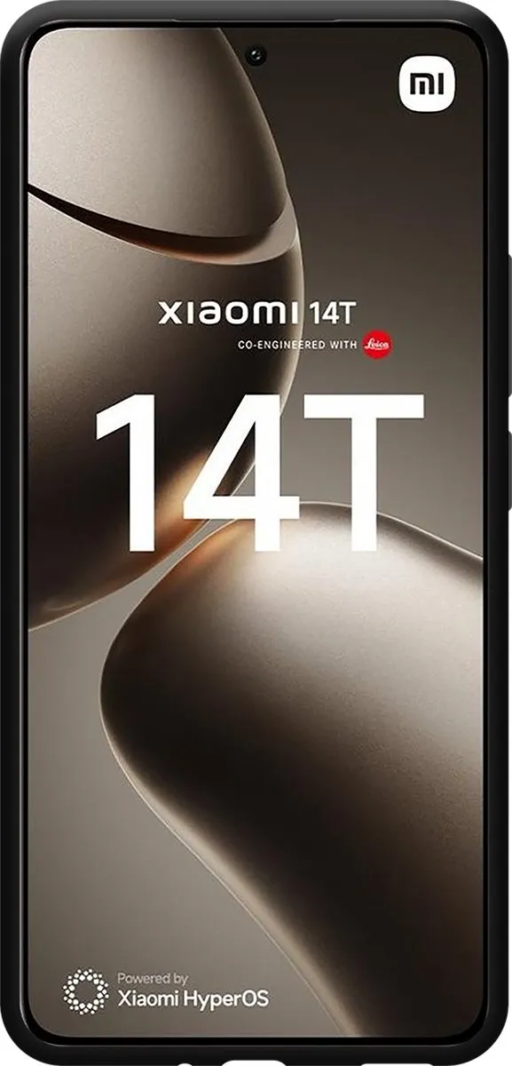 Just in Case Xiaomi 14T Hoesje Siliconen - Zwart