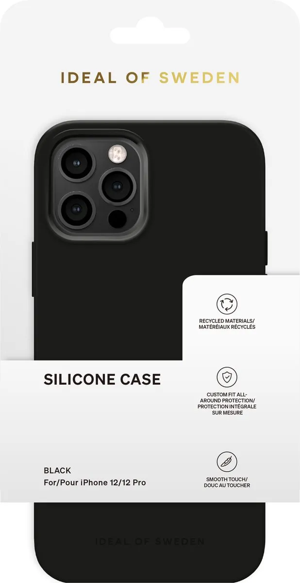 iDeal of Sweden iPhone 12/12 Pro Silicone Hoesje - Zwart - afbeelding 3 van 5