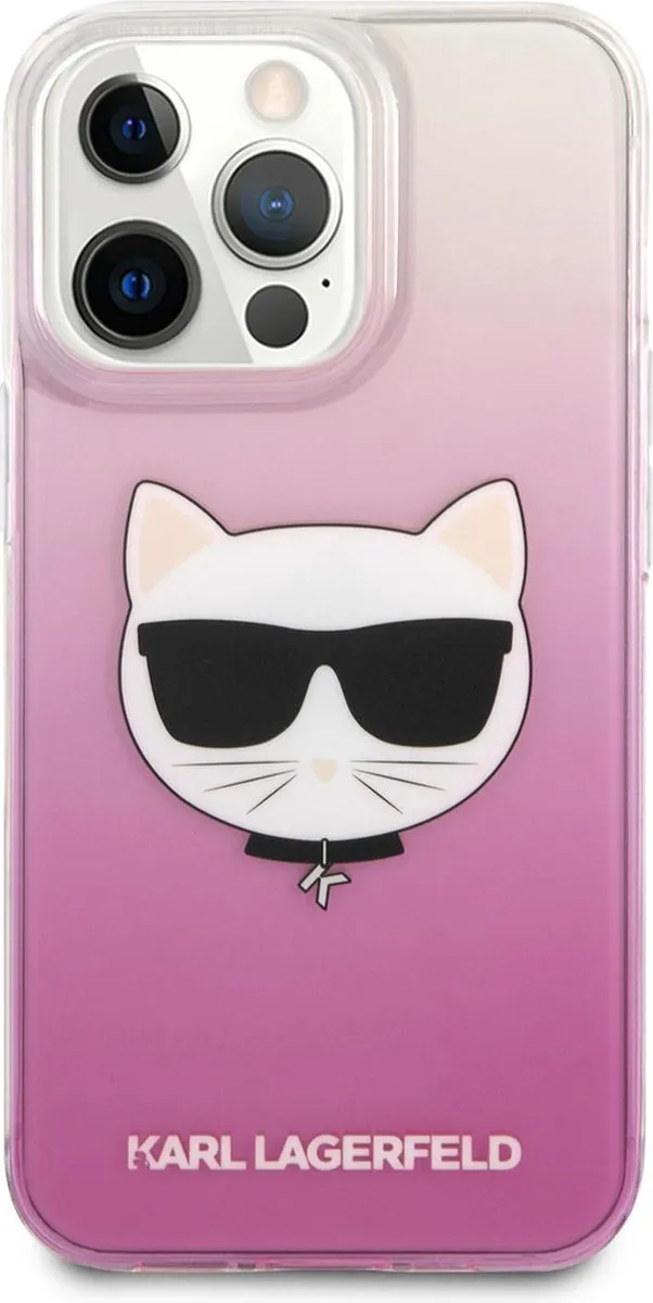 Karl Lagerfeld Choupette Hoesje iPhone 13 Pro Max - Roze - MPN 3666339028008