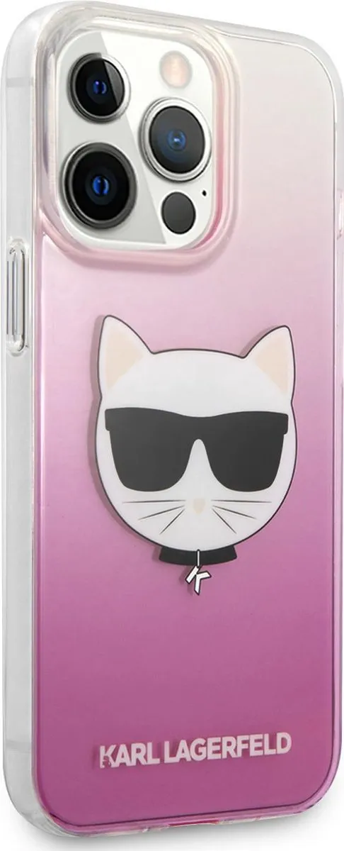 Karl Lagerfeld Choupette Hoesje iPhone 13 Pro Max - Roze - MPN 3666339028008