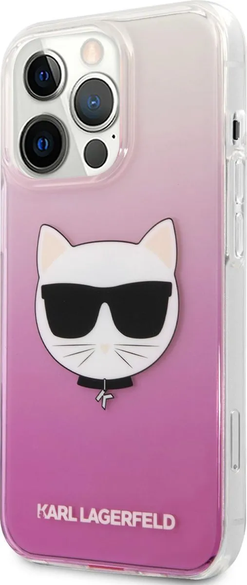 Karl Lagerfeld Choupette Hoesje iPhone 13 Pro Max - Roze - MPN 3666339028008