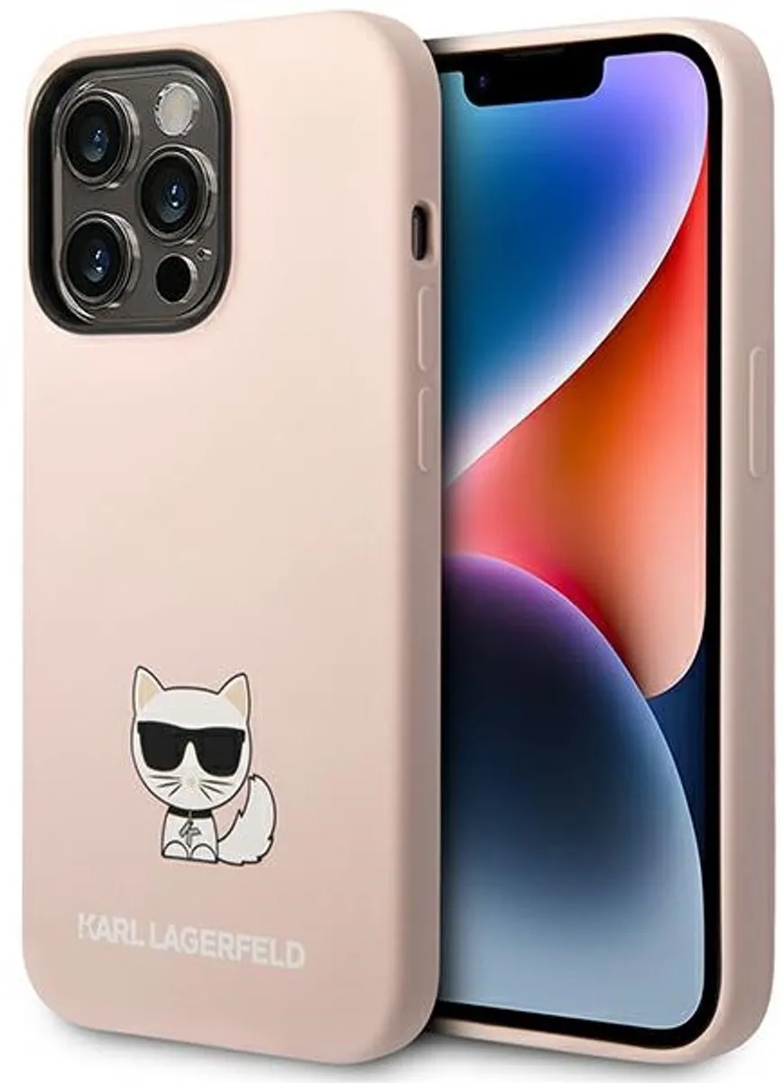 Karl Lagerfeld Choupette Siliconen Hoesje iPhone 14 Pro Max