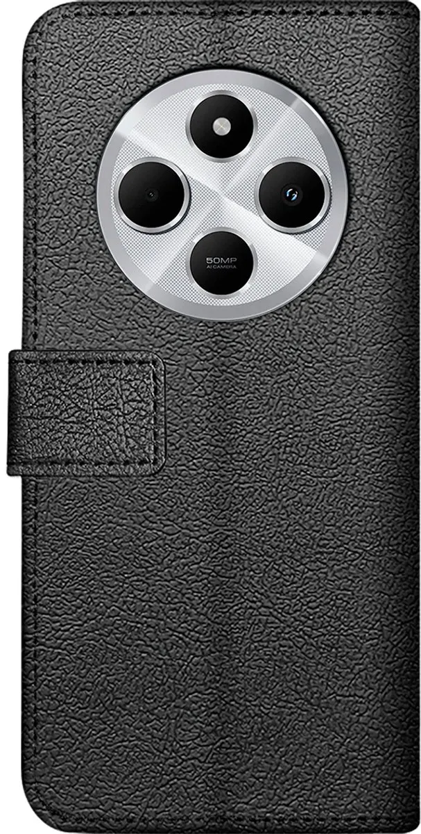 Just in Case Bookcase Classic Hoesje Xiaomi Redmi 14C - 8502544 - Zwart