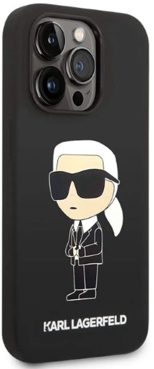 Karl Lagerfeld iPhone 14 Pro Max Siliconen Hoes - Zwart - MagSafe - afbeelding 6 van 6