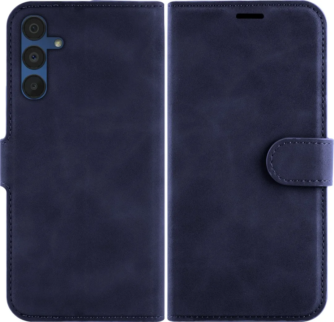 Just in Case Hoesje Samsung Galaxy A15 - 4 Pasjes Blauw - afbeelding 6 van 6