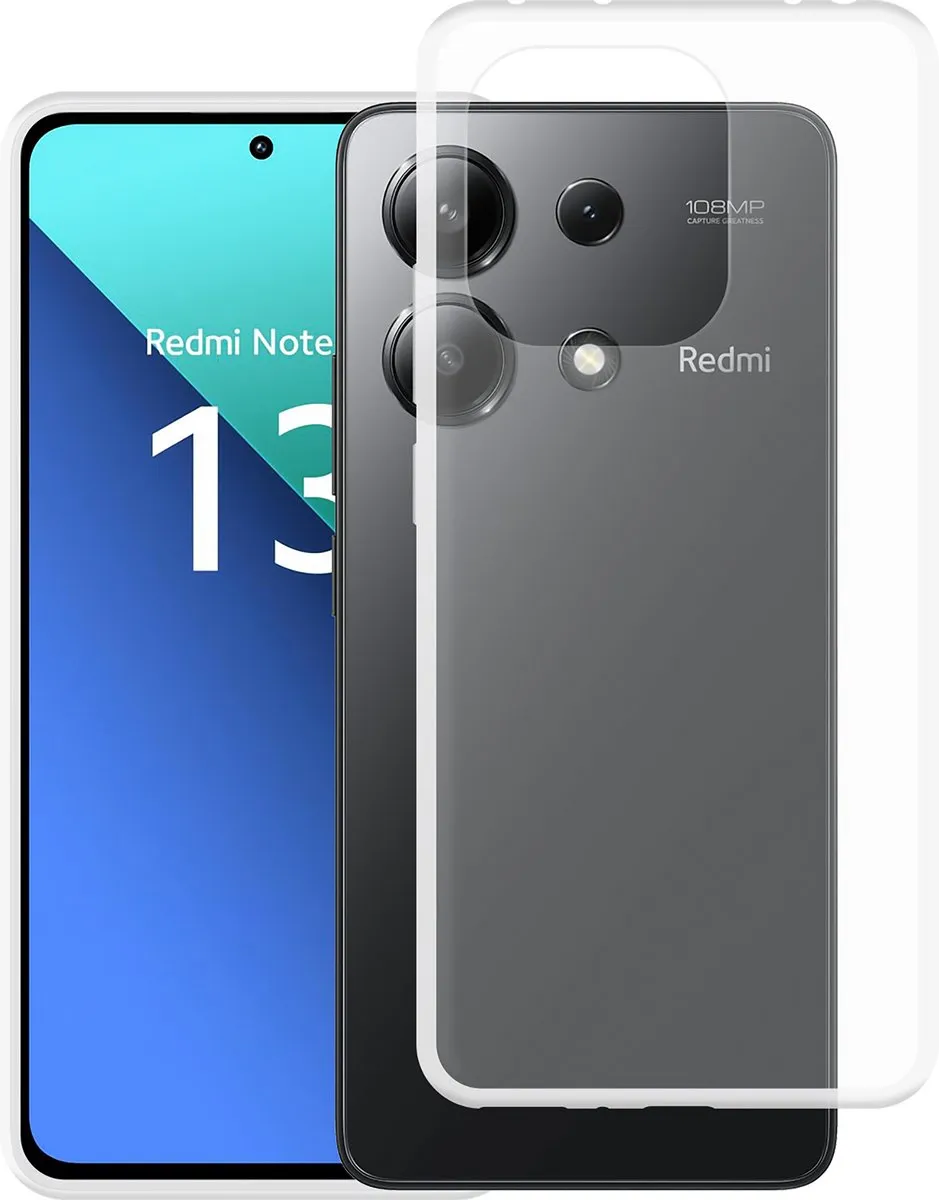 Just in Case Hoesje Xiaomi Redmi Note 13 4G - Transparant