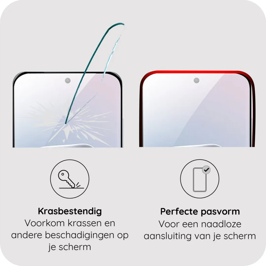 Just in Case Screenprotector Motorola Edge 70 Fusion - Full Cover Gehard Glas