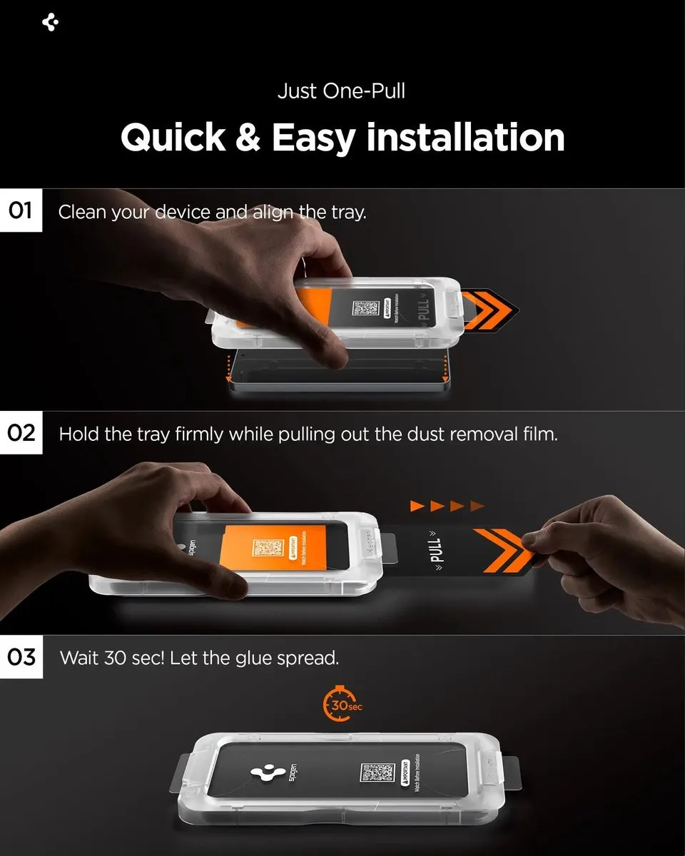 Spigen Glas.tR EZ Fit Pro HD Galaxy S25 Screenprotector