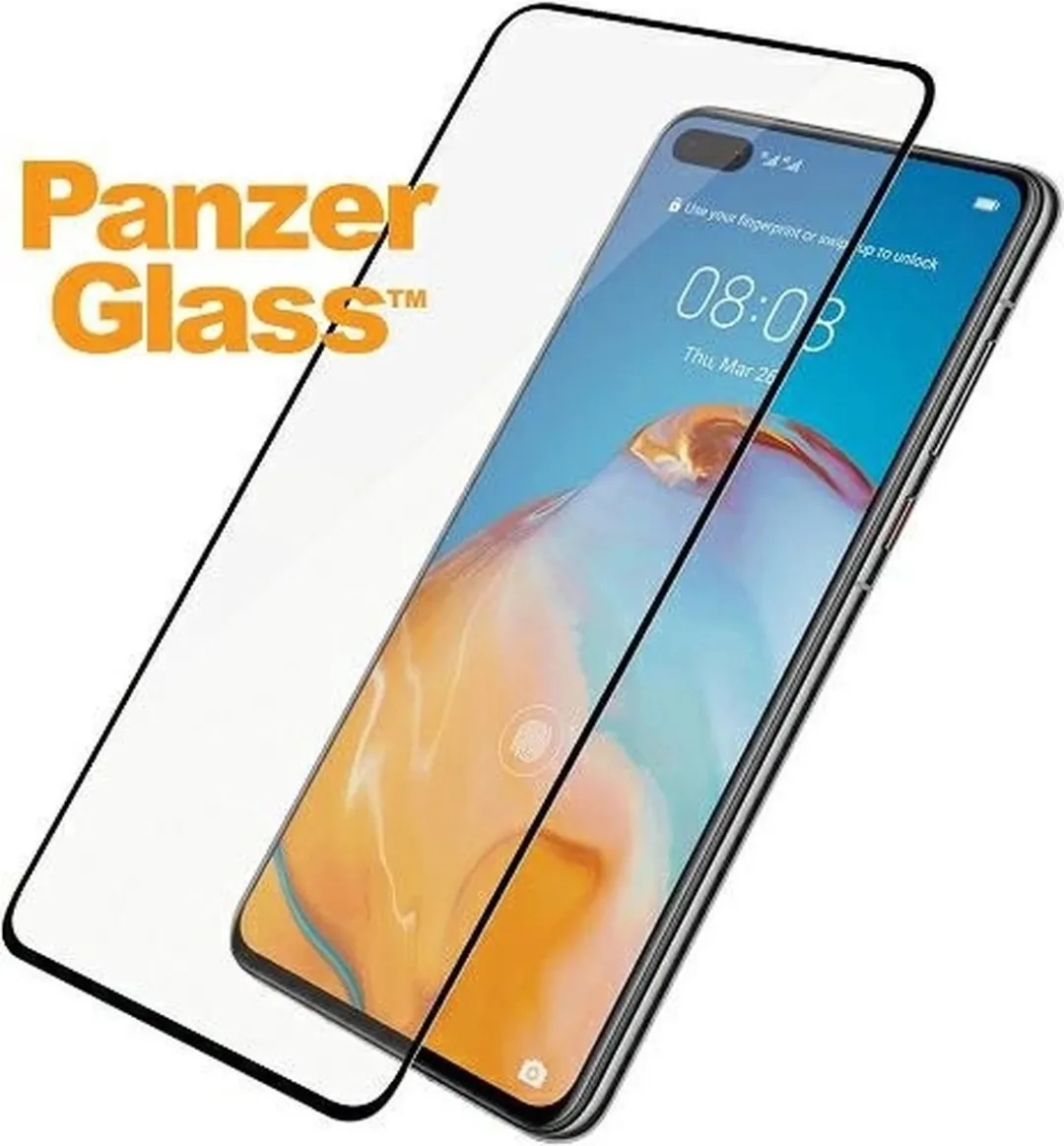 PanzerGlass PZ-5369 Screenprotector Huawei P40 - Zwart