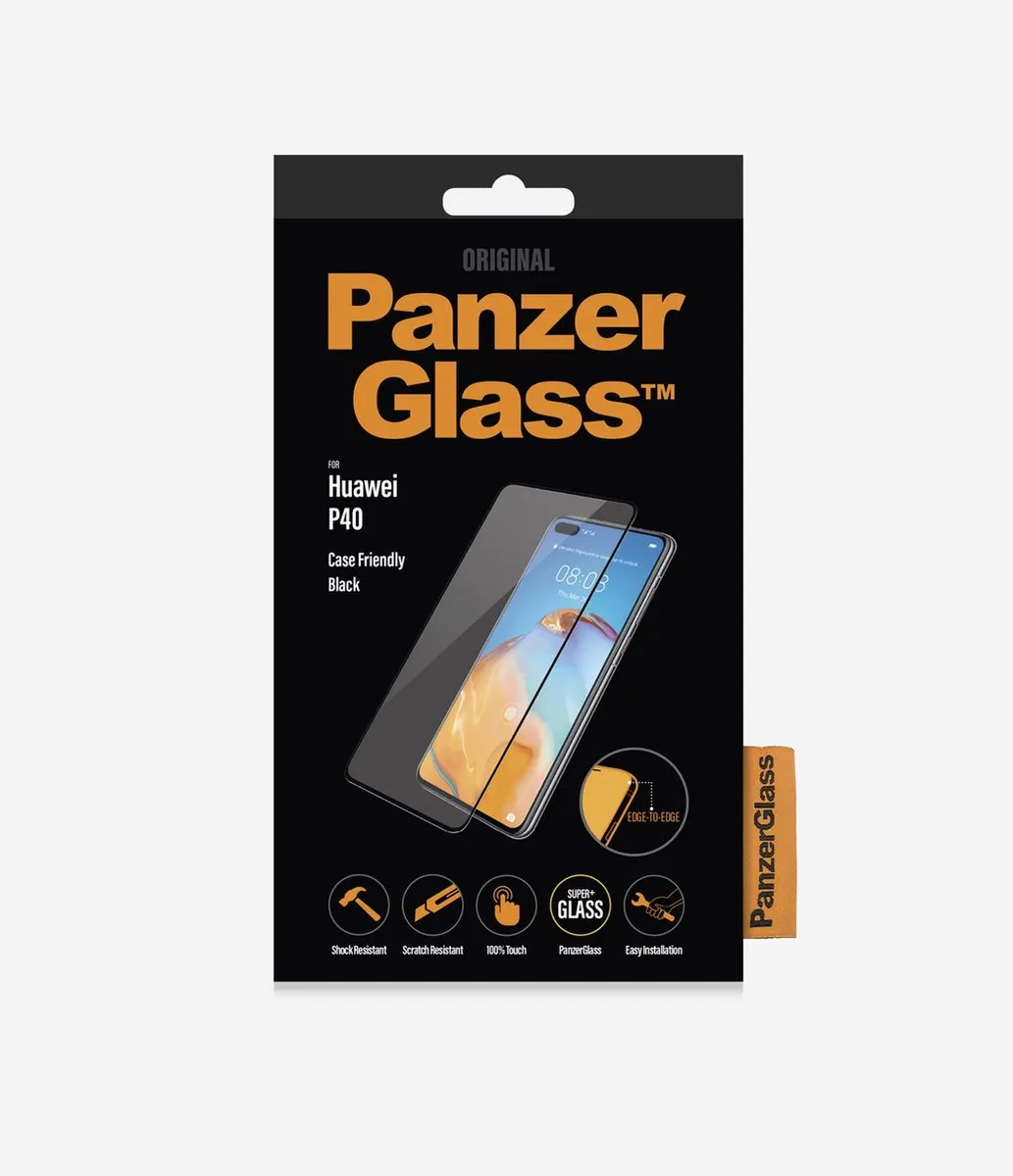 PanzerGlass PZ-5369 Screenprotector Huawei P40 - Zwart