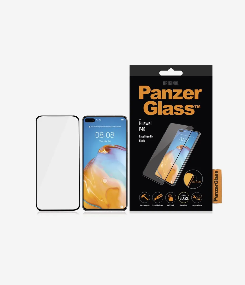 PanzerGlass PZ-5369 Screenprotector Huawei P40 - Zwart - afbeelding 6 van 6