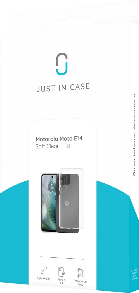 Just in Case Moto E14 Siliconen Hoesje - Transparant - MPN 8522887