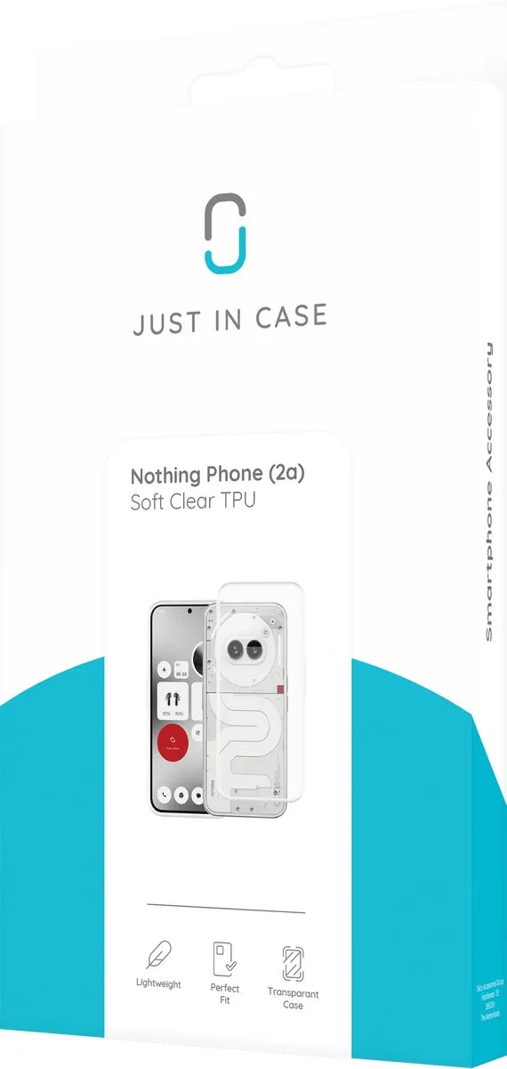 Just in Case Siliconen Hoesje Nothing Phone (2a) - Transparant