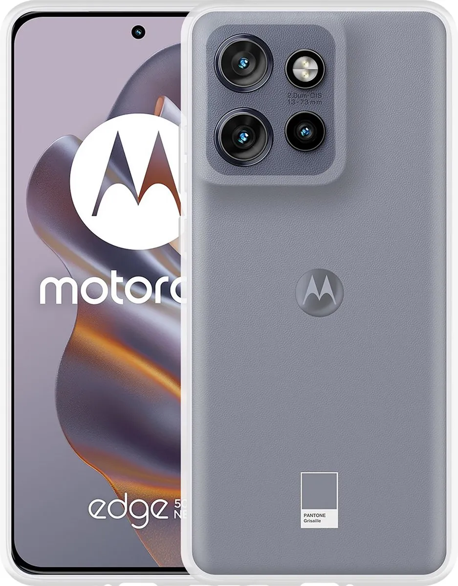 Just in Case Motorola Edge 50 Neo Siliconen Hoesje - Transparant