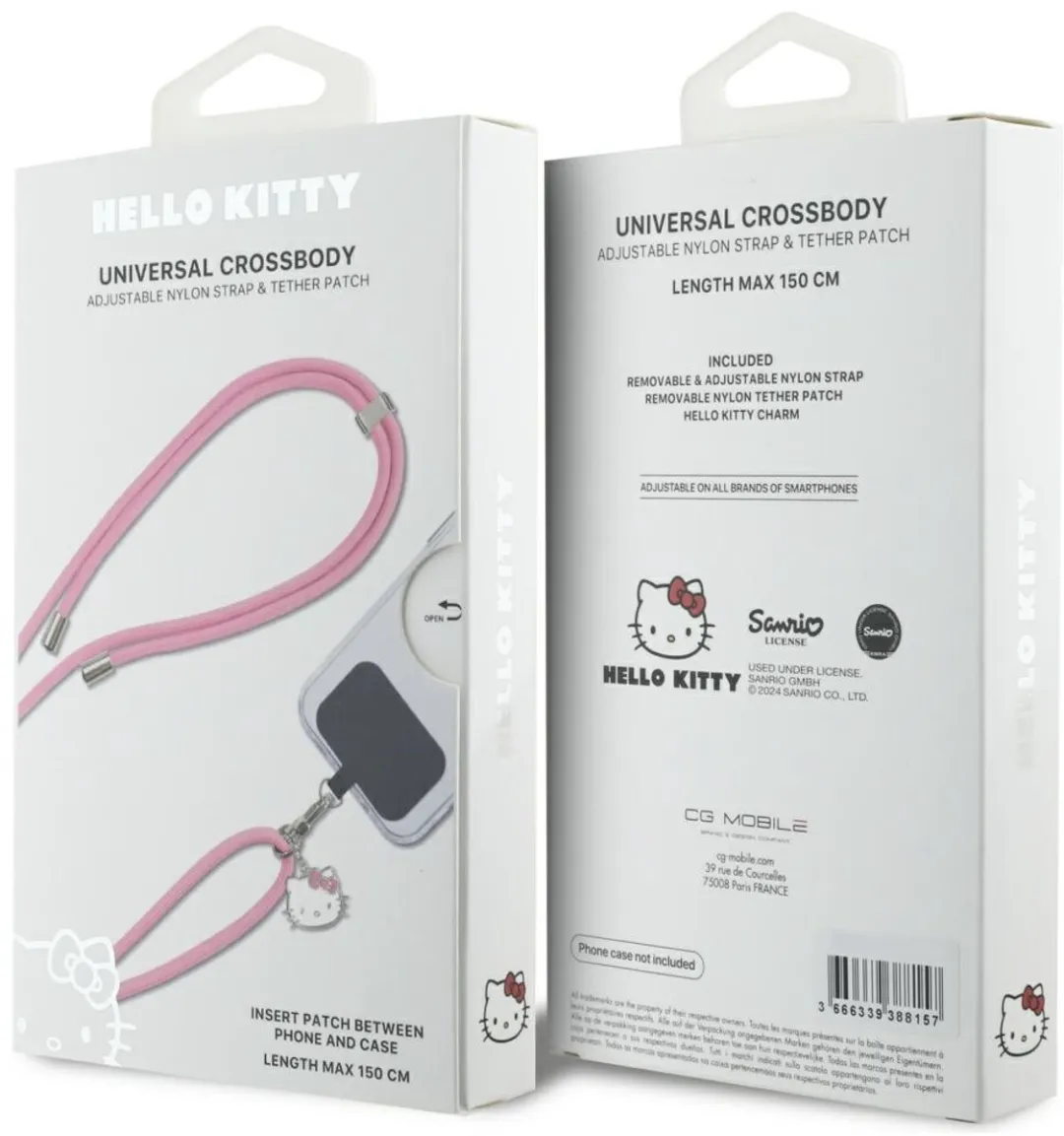 Hello Kitty Telefoon Lanyard Roze