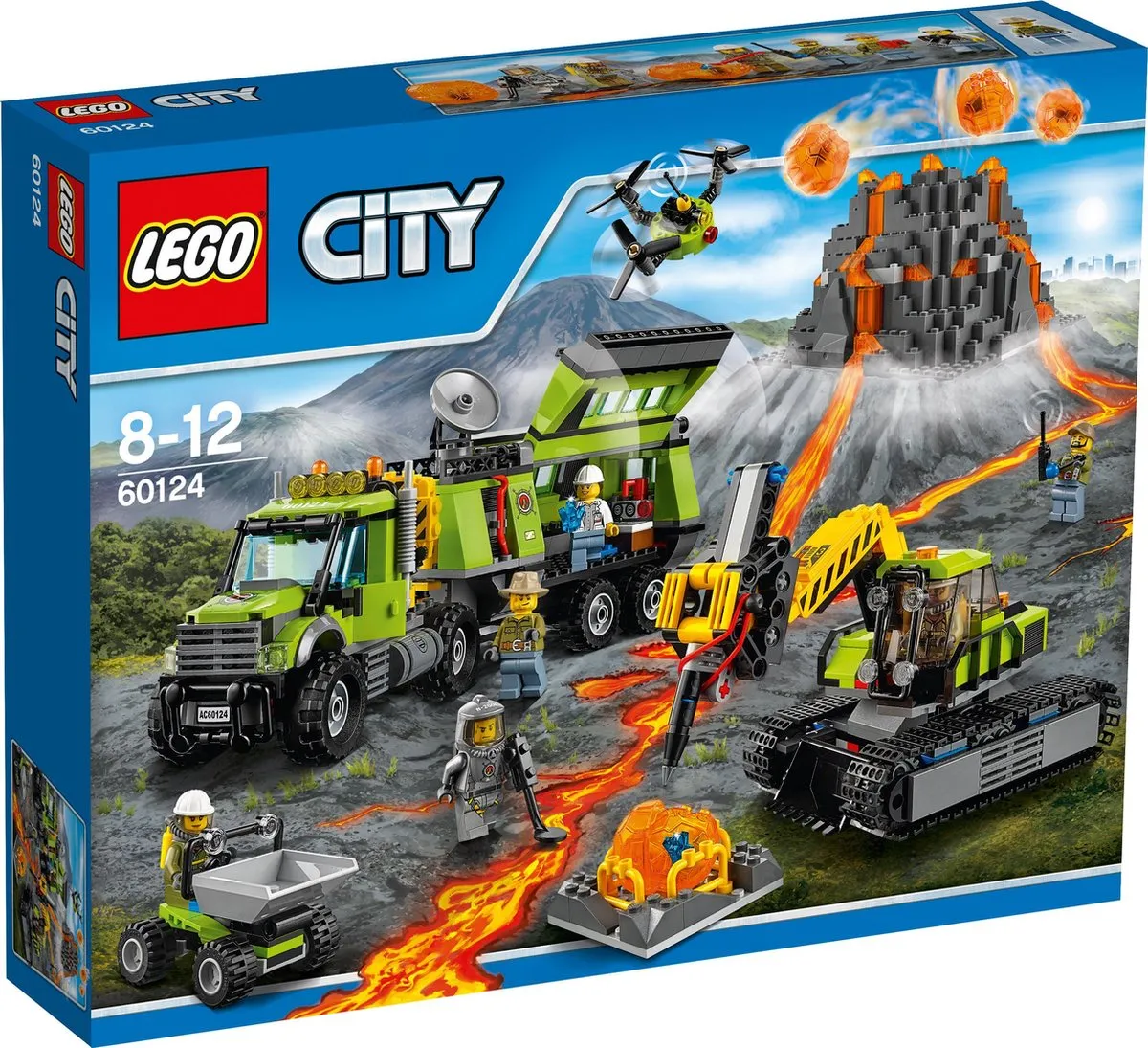 LEGO City Vulkaan Onderzoeksbasis 60124