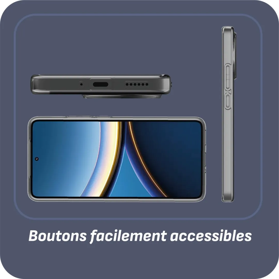 Just in Case Hoesje Siliconen Xiaomi Poco F7 Pro 8510556 - Transparant - afbeelding 6 van 6