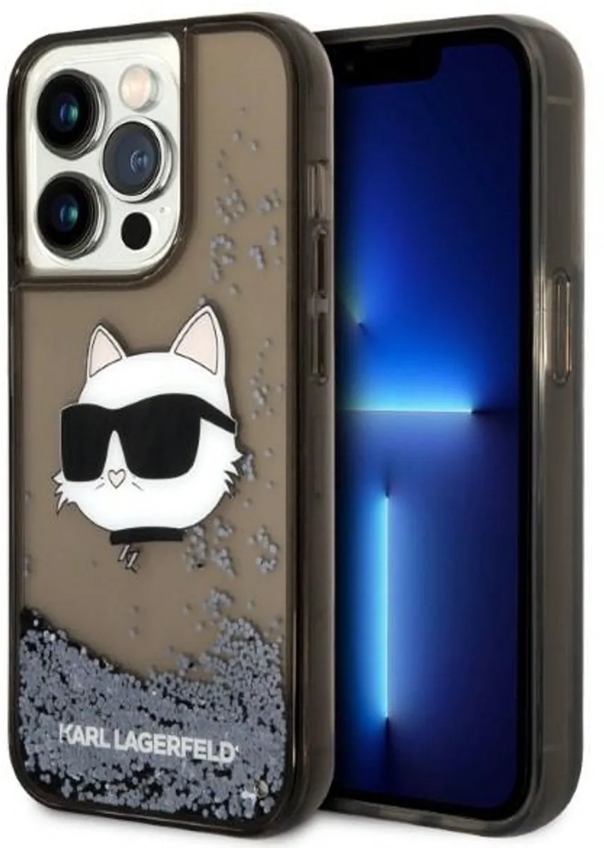 Karl Lagerfeld Glitter Choupette iPhone 14 Pro Max Hoesje
