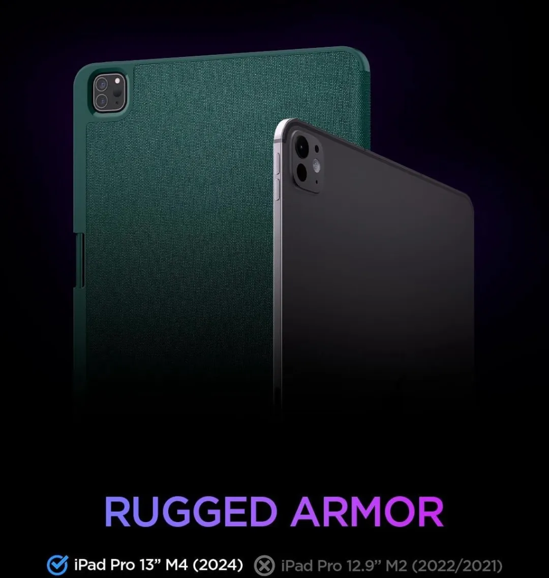 Spigen Urban Fit Book Case Hoesje - iPad Pro 13" M4 Groen